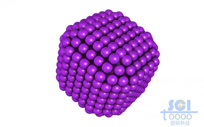 颗粒堆积的切角正方体单晶微球
