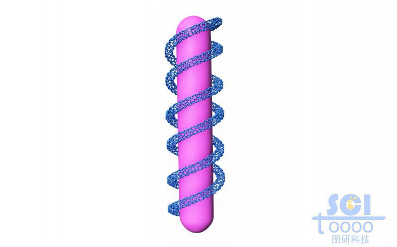 碳纳米管缠绕的纳米棒