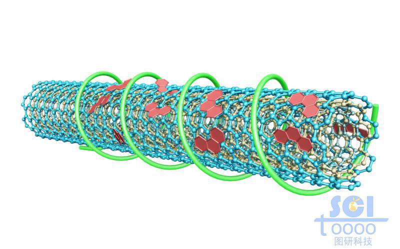 聚合物缠绕的碳纳米管