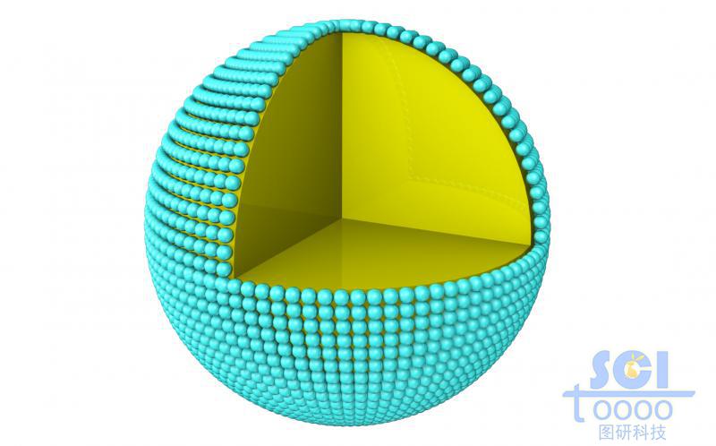表面均匀覆盖小球的纳米球