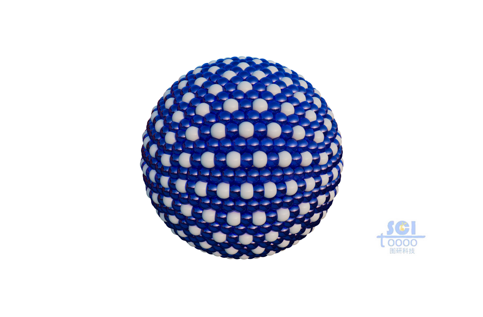 两种粒子球组成的纳米球
