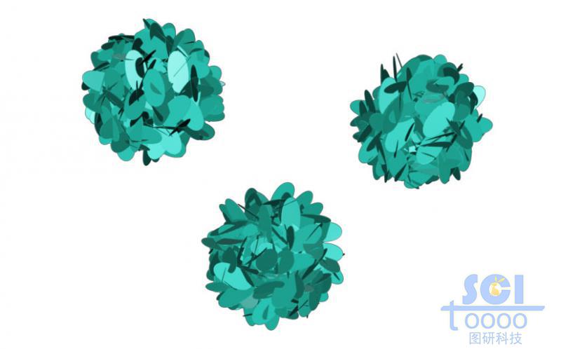 晶体片穿插形成的绣球状纳米花