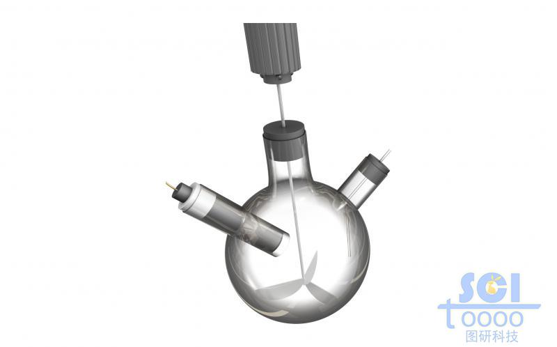 带搅拌子的三孔圆底烧瓶