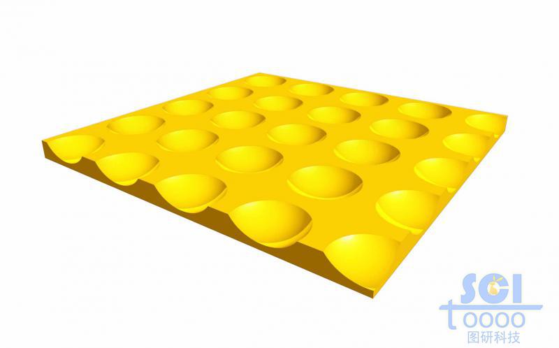 表面均匀凹陷的基底板
