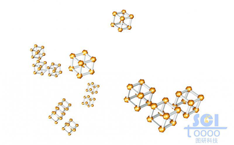 散落的金属有机骨架材料（MOFs）