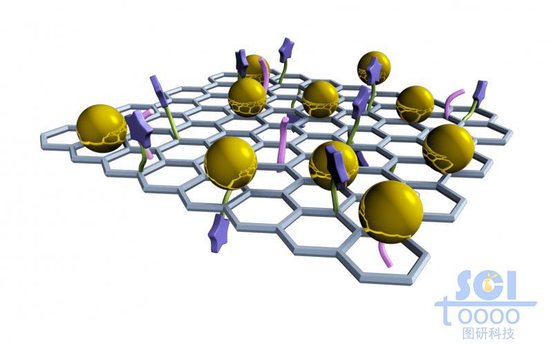 负载金属原子和其他基团的石墨烯片
