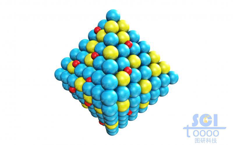 两个原子混杂形成的八面体结构