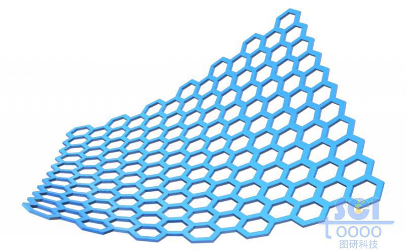起伏的石墨烯结构