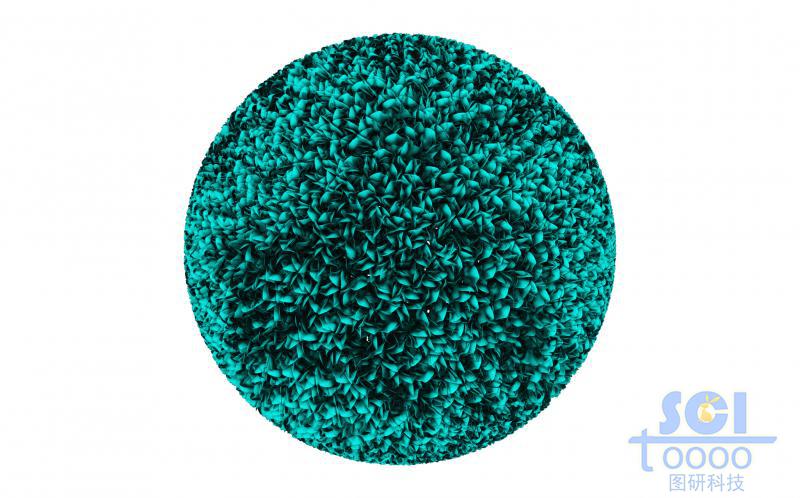 细小颗粒堆积的纳米颗粒/微球